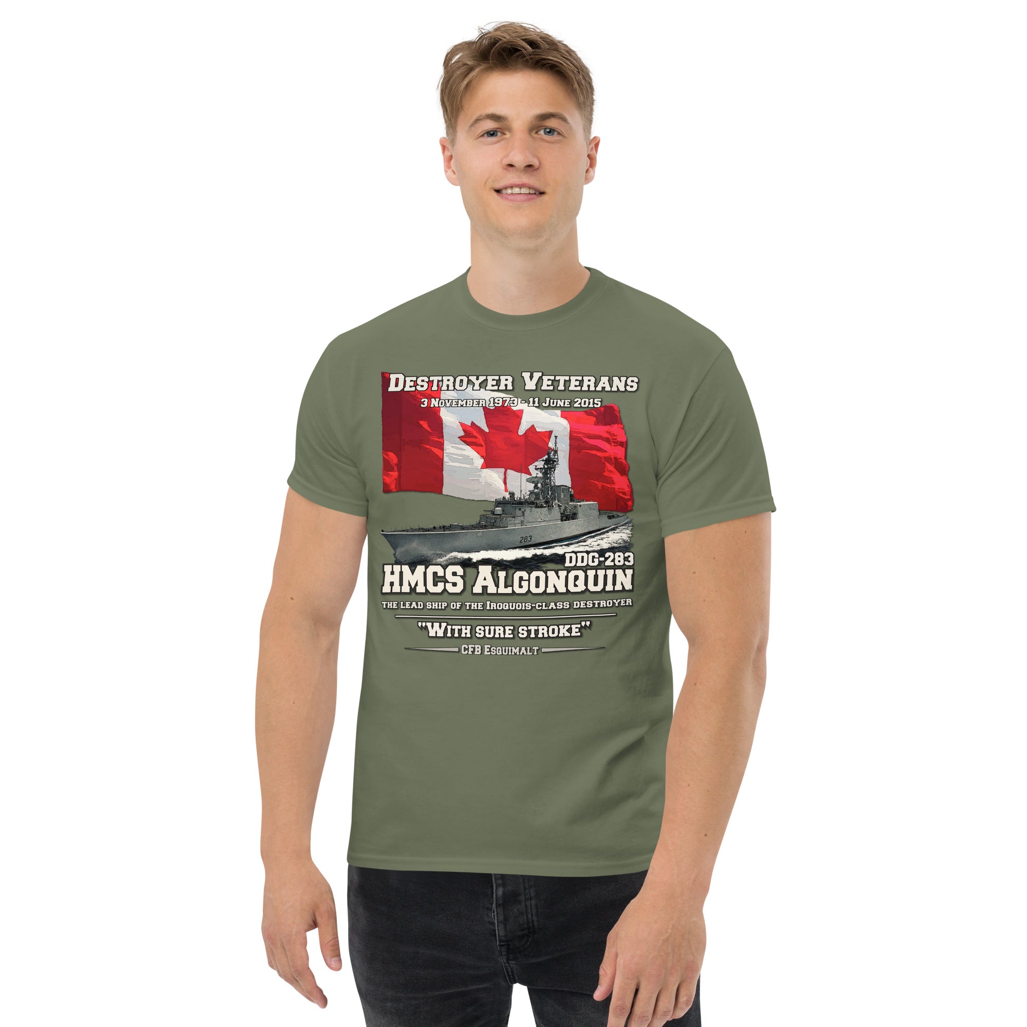 HMCS Algonquin DDG-283 Destroyer Veterans T-shirt